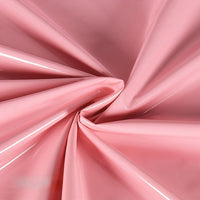 Longan Craft Glossy Stretch Vinyl Fabric by the yard features solid color shiny PU material with a smooth, mirror-like finish—ideal for jackets and projects needing silky, reflective highlights and soft drapes.