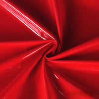 Longan Craft’s Glossy Stretch Vinyl Fabric By The Yard features a shiny solid color PU material with lustrous reflections and smooth folds—perfect for making jackets.