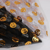 Gold-Stamped Halloween Tulle Fabric By The Yard