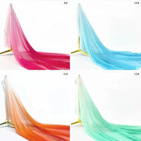 Gradient Chiffon Sheer Fabric By The Yard-Longan Craft