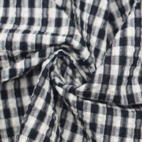 Gradient Style Plaid Seersucker Fabric By the Yard