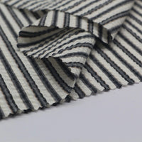 Gradient Wide Stripe Seersucker Fabric By the Yard