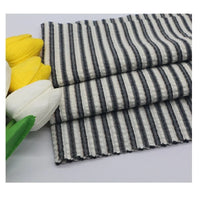 Gradient Wide Stripe Seersucker Fabric By the Yard