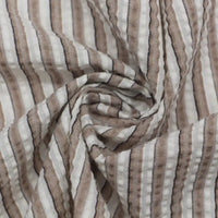 Gradient Wide Stripe Seersucker Fabric By the Yard