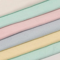 Heart-shaped Jacquard Knit Pointelle Fabric By The Yard