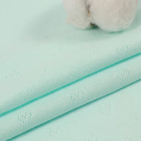 Heart-shaped Jacquard Knit Pointelle Fabric By The Yard
