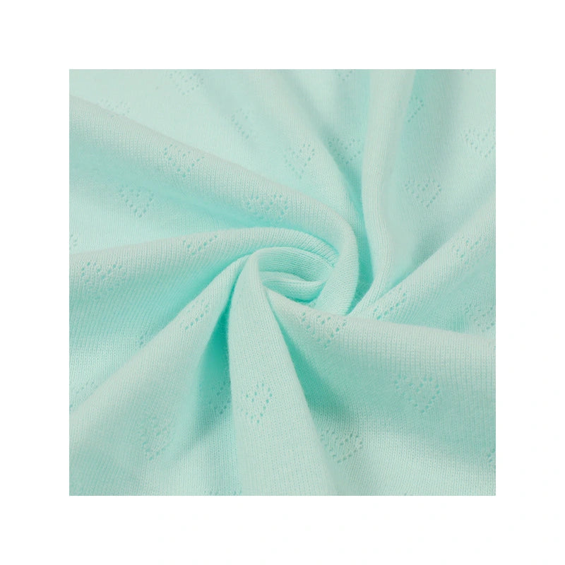 Heart-shaped Jacquard Knit Pointelle Fabric By The Yard