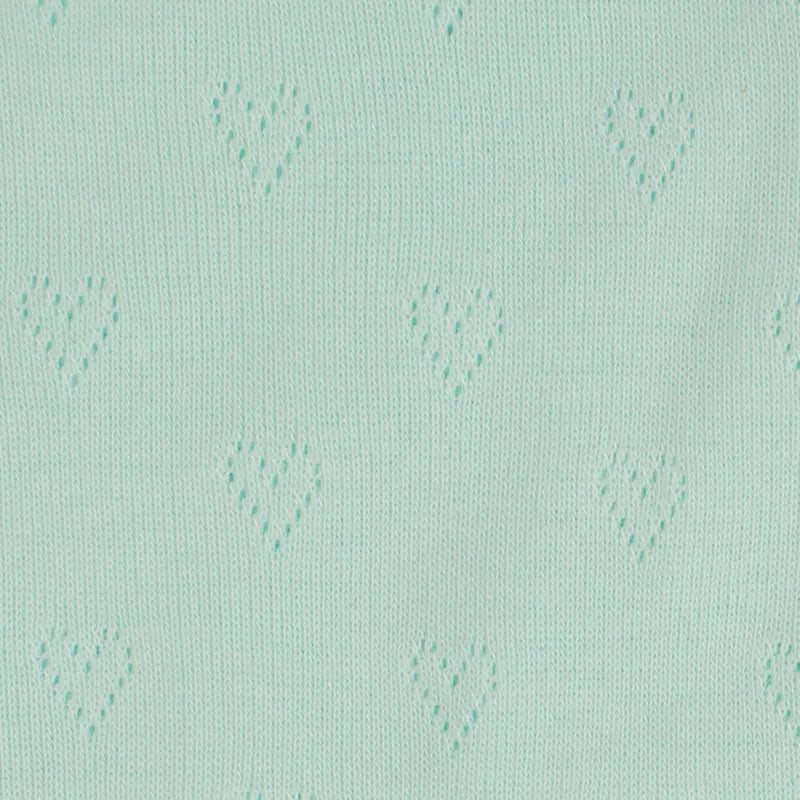 Heart-shaped Jacquard Knit Pointelle Fabric By The Yard