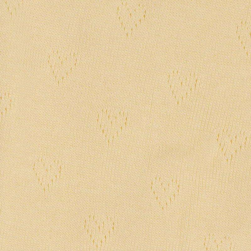 Heart-shaped Jacquard Knit Pointelle Fabric By The Yard