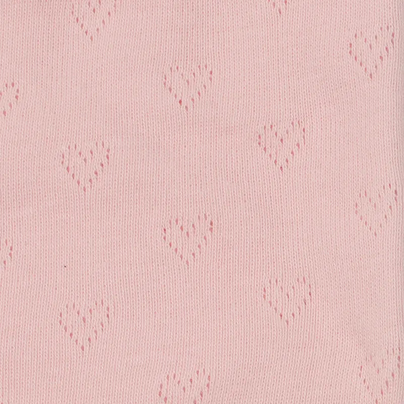 Heart-shaped Jacquard Knit Pointelle Fabric By The Yard