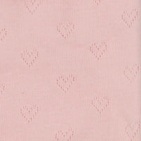 Heart-shaped Jacquard Knit Pointelle Fabric By The Yard