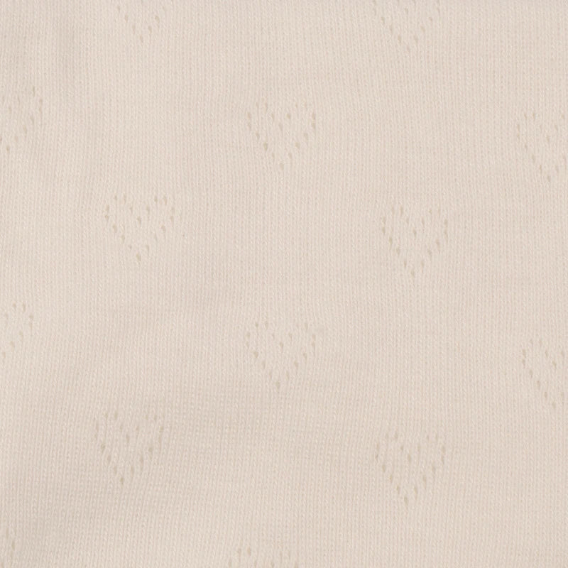 Heart-shaped Jacquard Knit Pointelle Fabric By The Yard