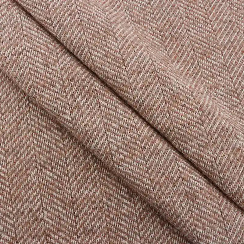 Herringbone Pattern Tweed Fabric By The Yard