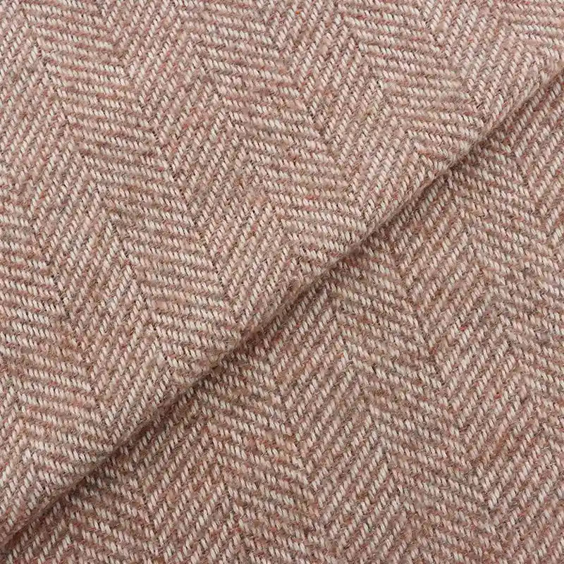 Herringbone Pattern Tweed Fabric By The Yard