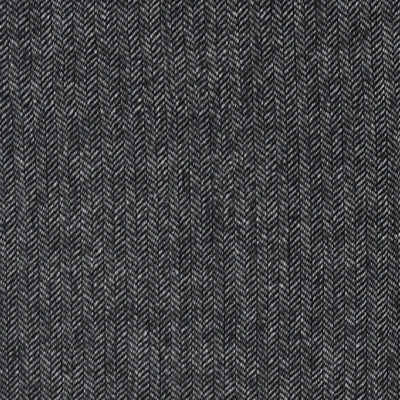 Black and white Herringbone Wool Fabric By The Yard in a herringbone pattern.