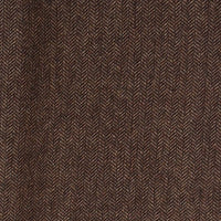 Longan Craft Herringbone Wool Fabric By The Yard in dark brown wool polyester with a subtle herringbone weave pattern.