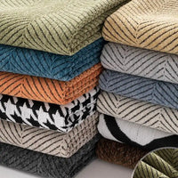 Herringbone Pattern Chenille Fabric By The Yard