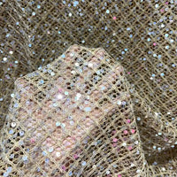 Hollow Vinyl Mesh Fabric By The Yard