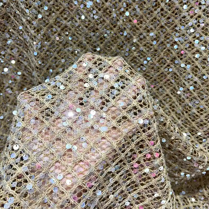 Hollow Vinyl Mesh Fabric By The Yard