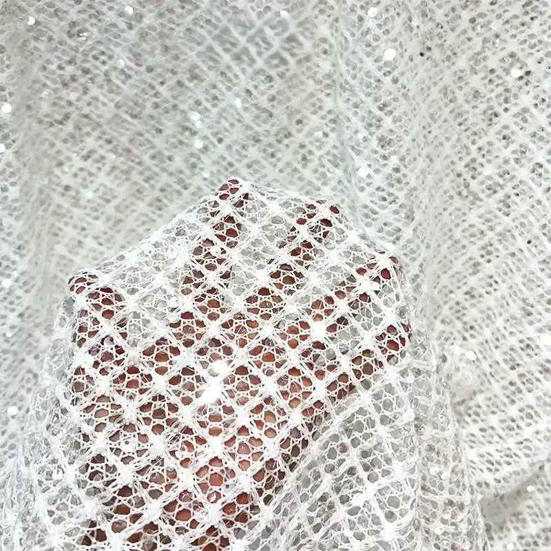 Hollow Vinyl Mesh Fabric By The Yard