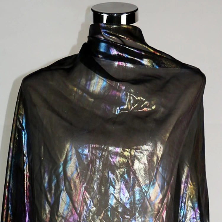 IridescentMetallicChiffonFabricByTheYard