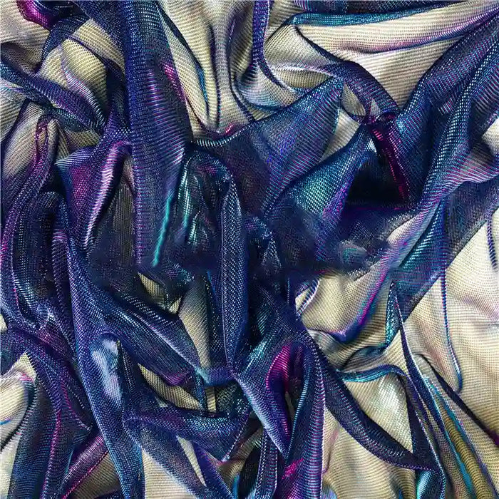 IridescentTwoToneTulleFabricByTheYardShimmerTulleFabricforDress
