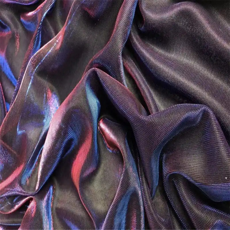 IridescentTwoToneTulleFabricByTheYardShimmerTulleFabricforDress