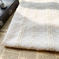 Jacquard Stripe Dot Chiffon Fabric By the Yard
