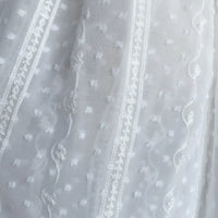 Jacquard Stripe Dot Chiffon Fabric By the Yard