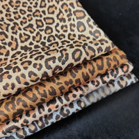 Leopard Print Suede Fabric By The Yard