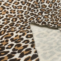 Leopard Print Suede Fabric By The Yard