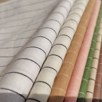 LightweightStripedLinenFabricByTheYard