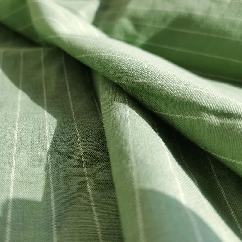 LightweightStripedLinenFabricByTheYard