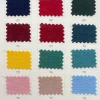 A swatch chart from Longan Craft shows 12 numbered samples (67–78) of lightweight, breathable Linen and Viscose Fabric By The Yard in multicolor options. Perfect for selecting ideal viscose cellulose material for summer projects.
