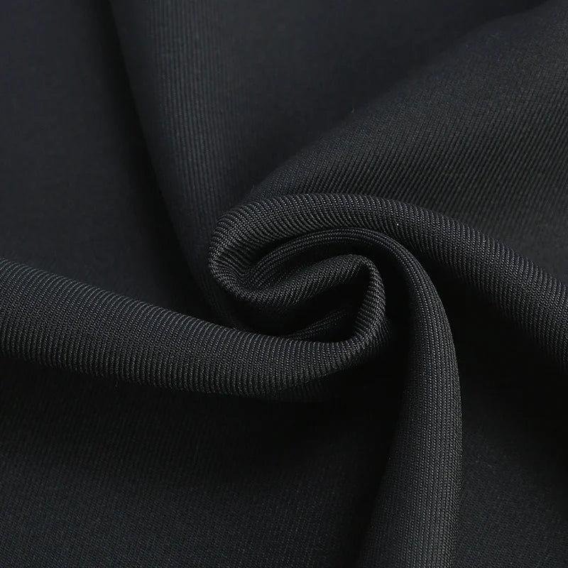 A close-up of Longan Craft Matte Finish Gabardine Fabric By The Yard highlights its smooth, ribbed twill weave, single-color design, and soft flexibility—ideal high-quality textile for jackets.