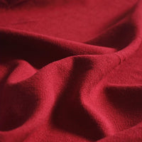 Close-up of Longan Craft’s Medium Weight Viscose Linen Fabric by the Yard, featuring multicolor washed finish and soft textured folds—ideal breathable viscose material for clothing and crafts.