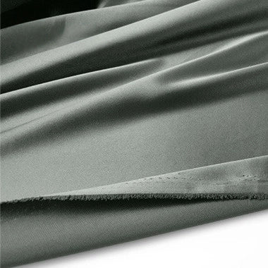 Close-up of Longan Craft's Multicolor Satin Fabric By The Yard—a silky polyester satin cloth with a smooth texture and subtle sheen, folded against a white background. Perfect textile for apparel.