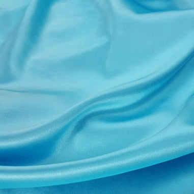Longan Craft Multicolor Satin Fabric by the Yard—silky polyester satin cloth with a smooth, light-reflecting texture, perfect for apparel and crafts.