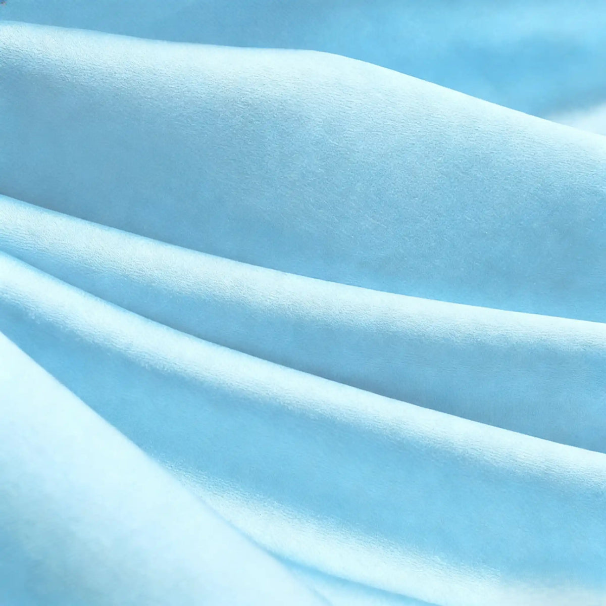 Close-up of Longan Craft's Multicolor Satin Fabric By The Yard, featuring silky polyester satin texture with gentle folds and a serene look—ideal textile for stylish apparel.