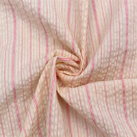 Multicolor Striped Seersucker Fabric By the Yard