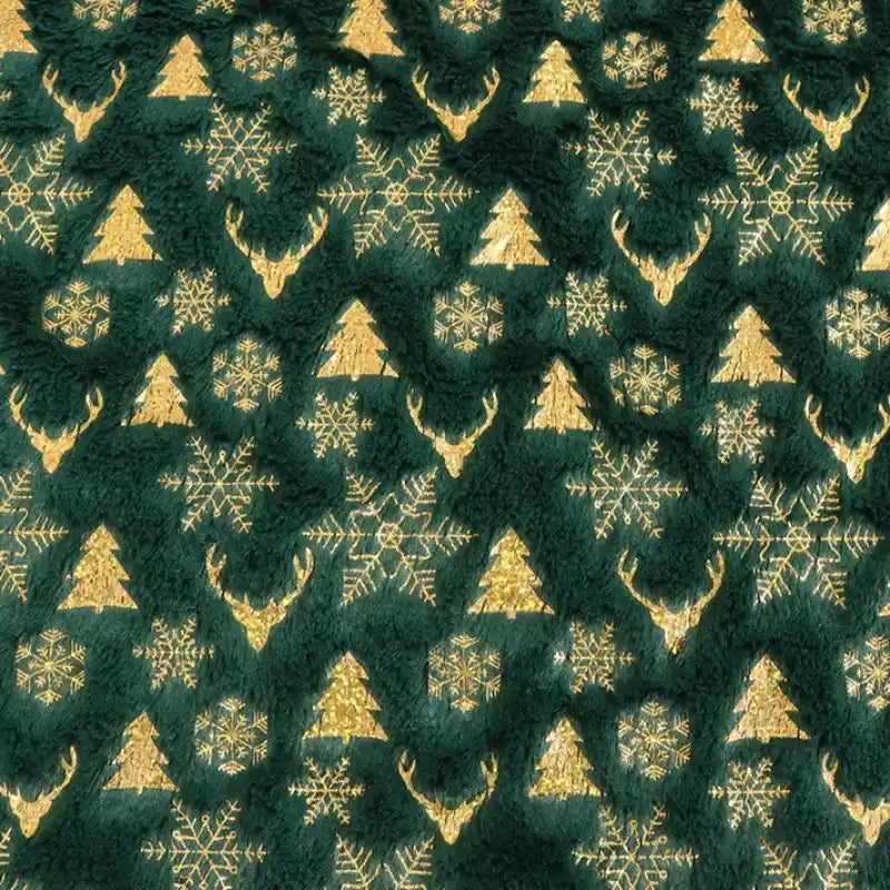 PV Velvet Christmas Tree Fabric By The Yard