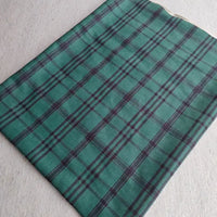 Plaid Pattern Suede Fabric By The Yard