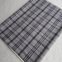 Plaid Pattern Suede Fabric By The Yard
