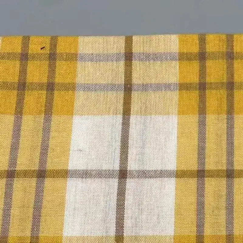 Plaid Chambray Colored Shirt Fabric By The Yard