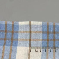 Plaid Chambray Colored Shirt Fabric By The Yard