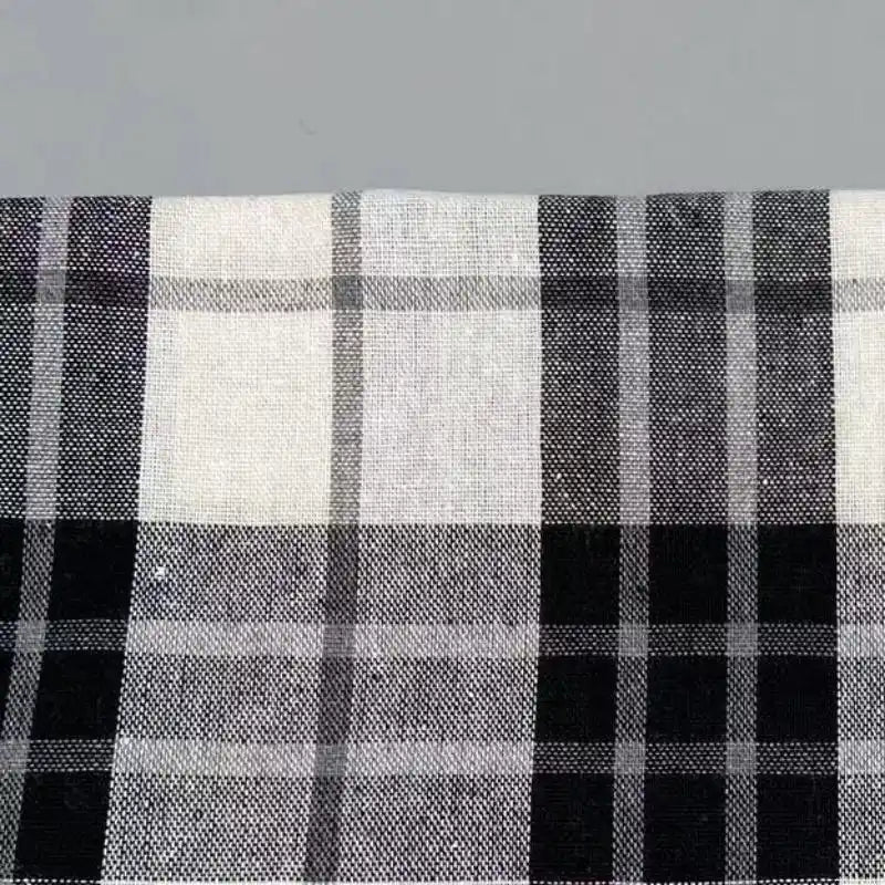 Plaid Chambray Colored Shirt Fabric By The Yard