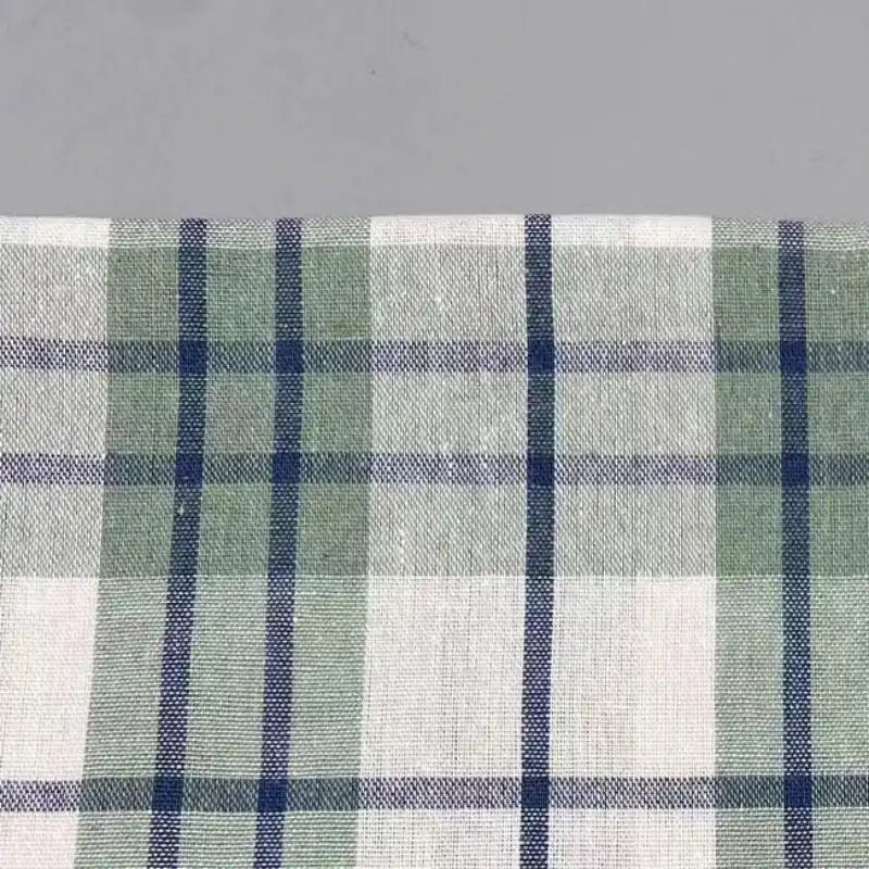 Plaid Chambray Colored Shirt Fabric By The Yard