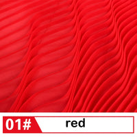 Plain Pleated Chiffon Fabric By the Yard