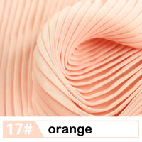 Plain Pleated Chiffon Fabric By the Yard