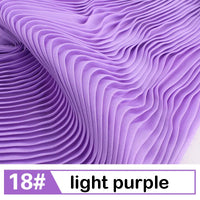 Plain Pleated Chiffon Fabric By the Yard